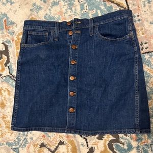Madewell button down skirt